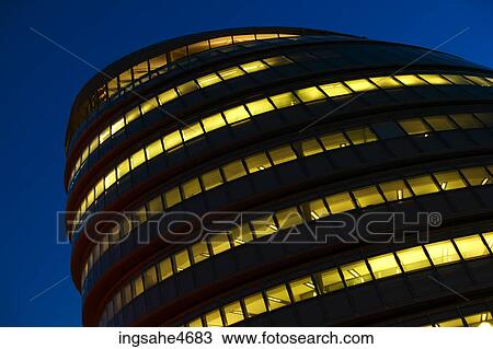 Lit windows at night View Large Photo Image Stock Image - Lit windows at night. Fotosearch
