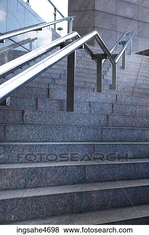 Metal railing View Large Photo Image Stock Photo - Metal railing . Fotosearch