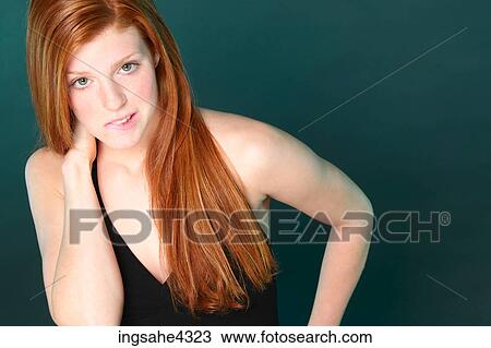 Stock Image - Nervous girl . Fotosearch
