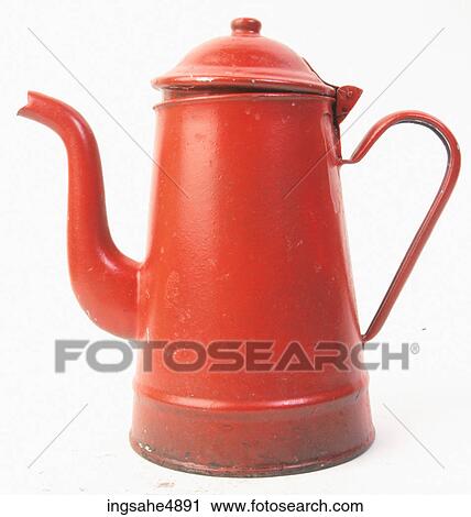 Old red kettle View Large Photo Image Stock Image - Old red kettle . Fotosearch