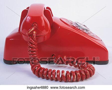 Old style red phone View Large Photo Image Stock Image - Old style red phone . Fotosearch