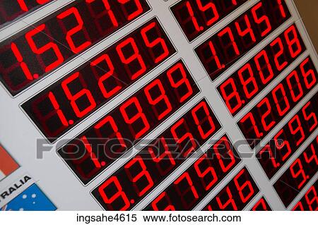 Red digital numbers of electronic exchange rate board View Large Photo Image Stock Photography - Red digital numbers of electronic exchange rate board . Fotosearch