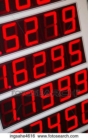 Red digital numbers on electronic board View Large Photo Image Stock Photograph - Red digital numbers on electronic board . Fotosearch