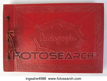 Stock Photo - red photograph album . Fotosearch