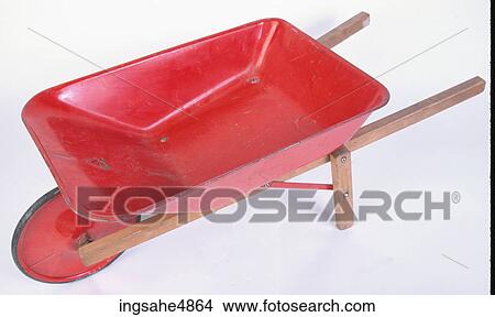Red wheelbarrow View Large Photo Image Picture - Red wheelbarrow . Fotosearch