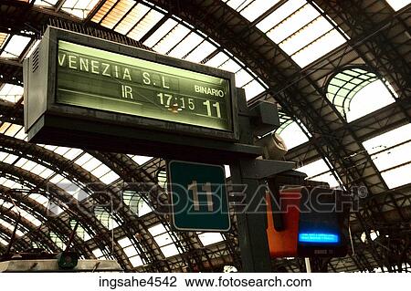 Sign in train station View Large Photo Image Stock Image - Sign in train station . Fotosearch