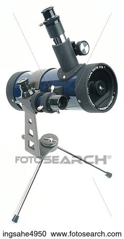 Stock Image - Telescope with tripod . Fotosearch