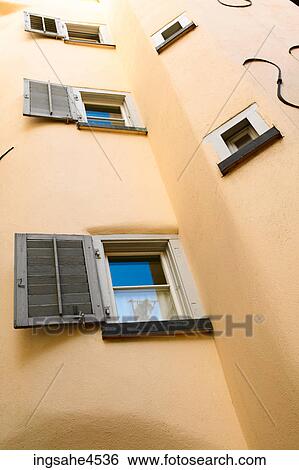 Windows with shutters View Large Photo Image Stock Photograph - Windows with shutters . Fotosearch