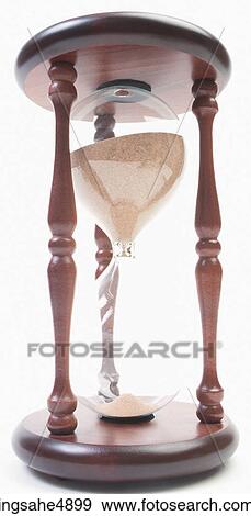 Stock Photo - Wooden hourglass . Fotosearch
