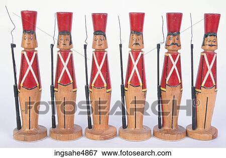 Wooden toy soldiers View Large Photo Image Stock Photo - Wooden toy soldiers . Fotosearch