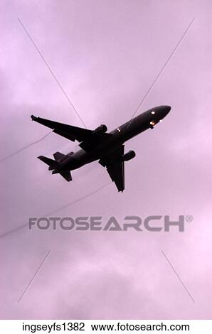 Airplane Flying View Large Photo Image Stock Image - Airplane Flying. Fotosearch