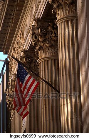 American Flag and Government Building View Large Photo Image Stock Photo - American Flag and Government Building. Fotosearch