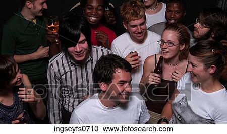 Stock Image - Bar Crowd. Fotosearch