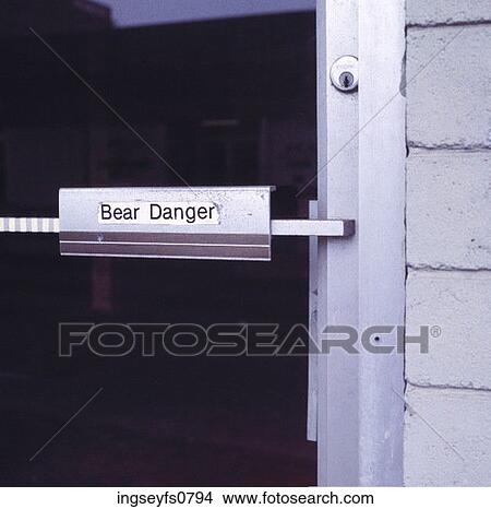 Bear Danger Sign View Large Photo Image Picture - Bear Danger Sign. Fotosearch