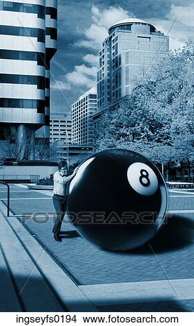 Behind the Eight Ball View Large Photo Image Picture - Behind the Eight Ball. Fotosearch