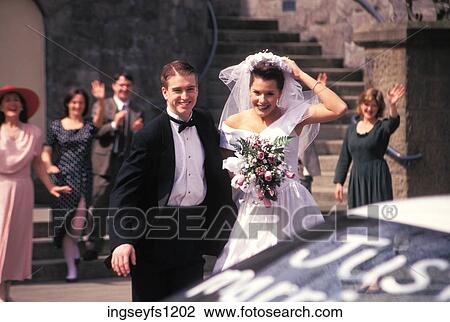 Bride and Groom Leaving Church View Large Photo Image Stock Image - Bride and Groom Leaving Church. Fotosearch