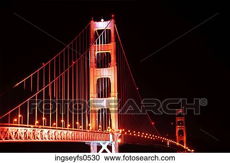 Bridge At Night View Large Photo Image Stock Image - Bridge At Night. Fotosearch
