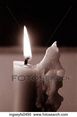 Burning Candle View Large Photo Image Stock Photography - Burning Candle. Fotosearch