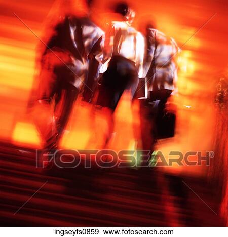 Business Professionals Walking Upstairs View Large Photo Image Stock Photo - Business Professionals Walking Upstairs. Fotosearch