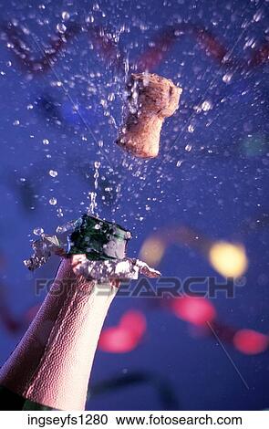 Champagne Cork Popping View Large Photo Image Stock Image - Champagne Cork Popping. Fotosearch