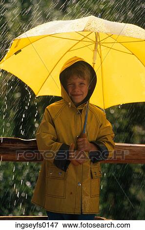 Child in the Rain View Large Photo Image Stock Photo - Child in the Rain. Fotosearch