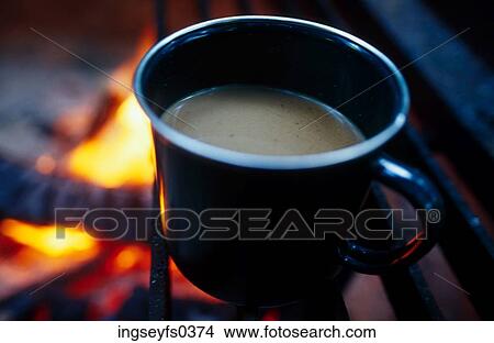 Coffee by the Campfire View Large Photo Image Picture - Coffee by the Campfire. Fotosearch