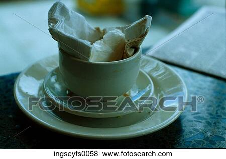 Coffee Cup with Napkin View Large Photo Image Stock Photo - Coffee Cup with Napkin. Fotosearch