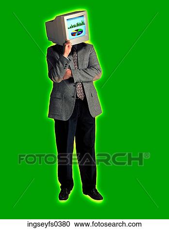 Stock Image - Computerhead. Fotosearch