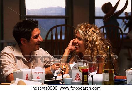 Couple at Dinner Party View Large Photo Image Stock Photograph - Couple at Dinner Party. Fotosearch