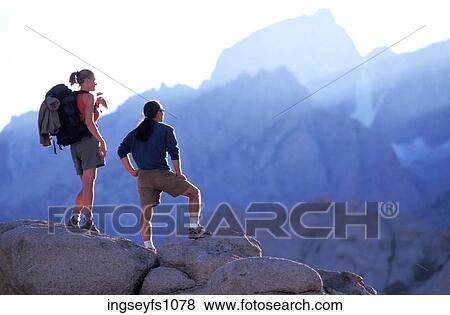 Stock Photo - Couple Hiking Together. Fotosearch