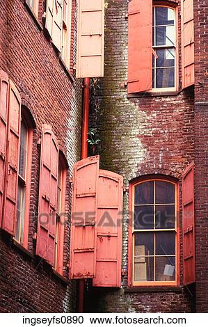 Courtyard of Old Brick Building View Large Photo Image Stock Image - Courtyard of Old Brick Building. Fotosearch