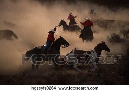 Cowboy Round Up View Large Photo Image Picture - Cowboy Round Up. Fotosearch