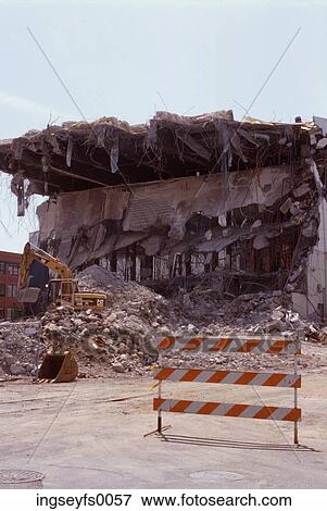Demolition Site View Large Photo Image Stock Photo - Demolition Site. Fotosearch