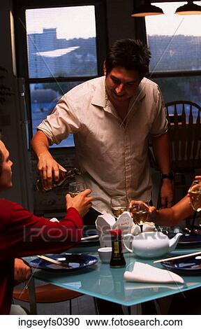 Stock Image - Dinner Party. Fotosearch