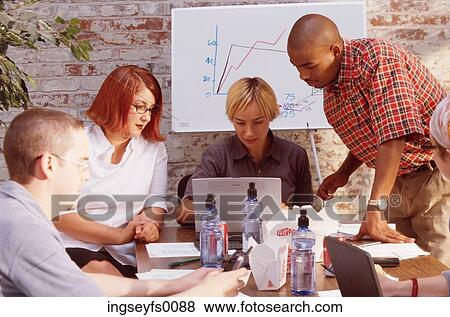 Dot Com Office Meeting View Large Photo Image Stock Photo - Dot Com Office Meeting. Fotosearch