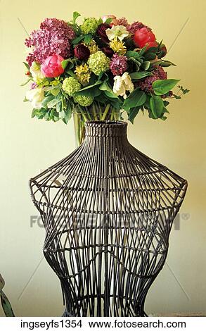 Dressmaker's Dummy with Head of Flowers View Large Photo Image Picture - Dressmaker's Dummy with Head of Flowers. Fotosearch