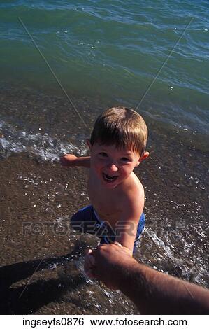 Excited Little Boy At The Ocean View Large Photo Image Stock Photograph - Excited Little Boy At The Ocean. Fotosearch