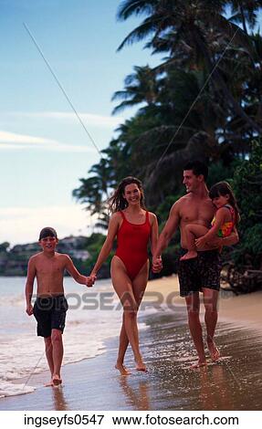 Family On Beach View Large Photo Image Stock Photo - Family On Beach. Fotosearch