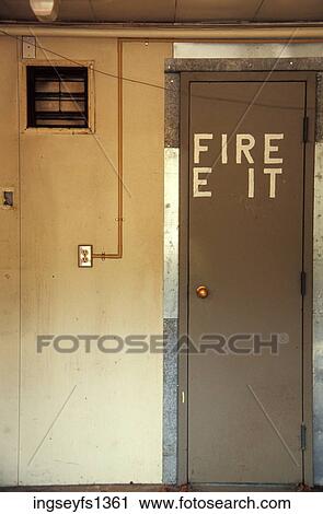 Fire Exit Door View Large Photo Image Stock Image - Fire Exit Door. Fotosearch