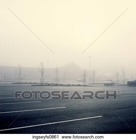 Foggy Parking Lot View Large Photo Image Stock Image - Foggy Parking Lot. Fotosearch
