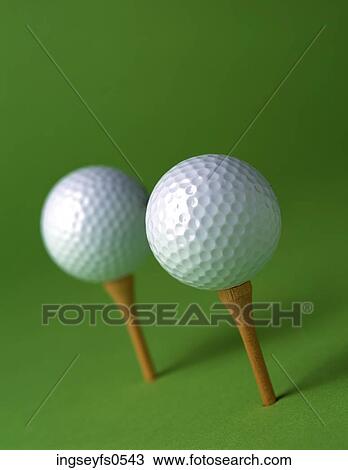 Golf Balls On Tees View Large Photo Image Stock Image - Golf Balls On Tees. Fotosearch