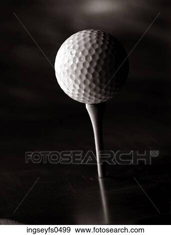Stock Photo - Golfball on Tee. Fotosearch