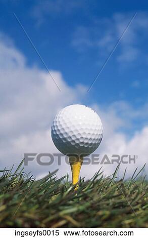 Golfball on Tee View Large Photo Image Stock Photography - Golfball on Tee. Fotosearch