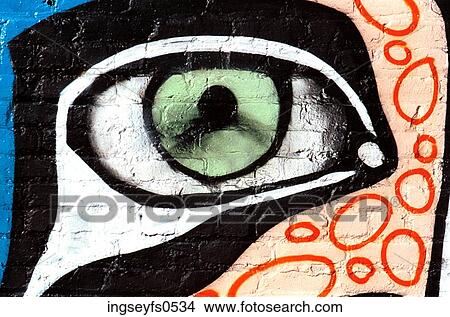 Graffiti Eye View Large Photo Image Picture - Graffiti Eye. Fotosearch
