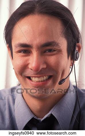 Happy Telemarketer View Large Photo Image Stock Image - Happy Telemarketer. Fotosearch