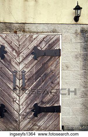 Heavy Wooden Door View Large Photo Image Picture - Heavy Wooden Door. Fotosearch