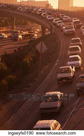 Highway at Rush Hour View Large Photo Image Stock Image - Highway at Rush Hour. Fotosearch