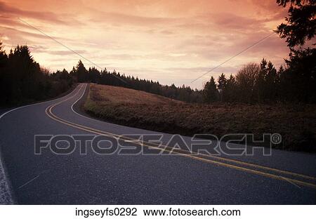 Highway into the Sunset View Large Photo Image Stock Image - Highway into the Sunset. Fotosearch