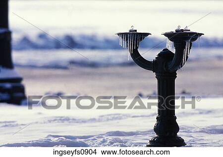 Icicles on an Outdoor Drinking Fountain View Large Photo Image Picture - Icicles on an Outdoor Drinking Fountain. Fotosearch