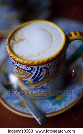 Latte for Here View Large Photo Image Stock Image - Latte for Here. Fotosearch